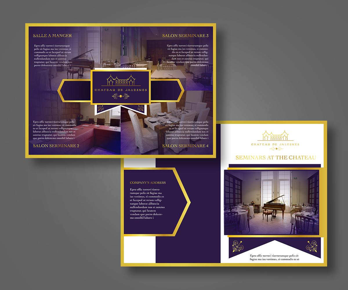 Flyer Design by Nguyen. for Chateau de Jalesnes  | Design #12896428