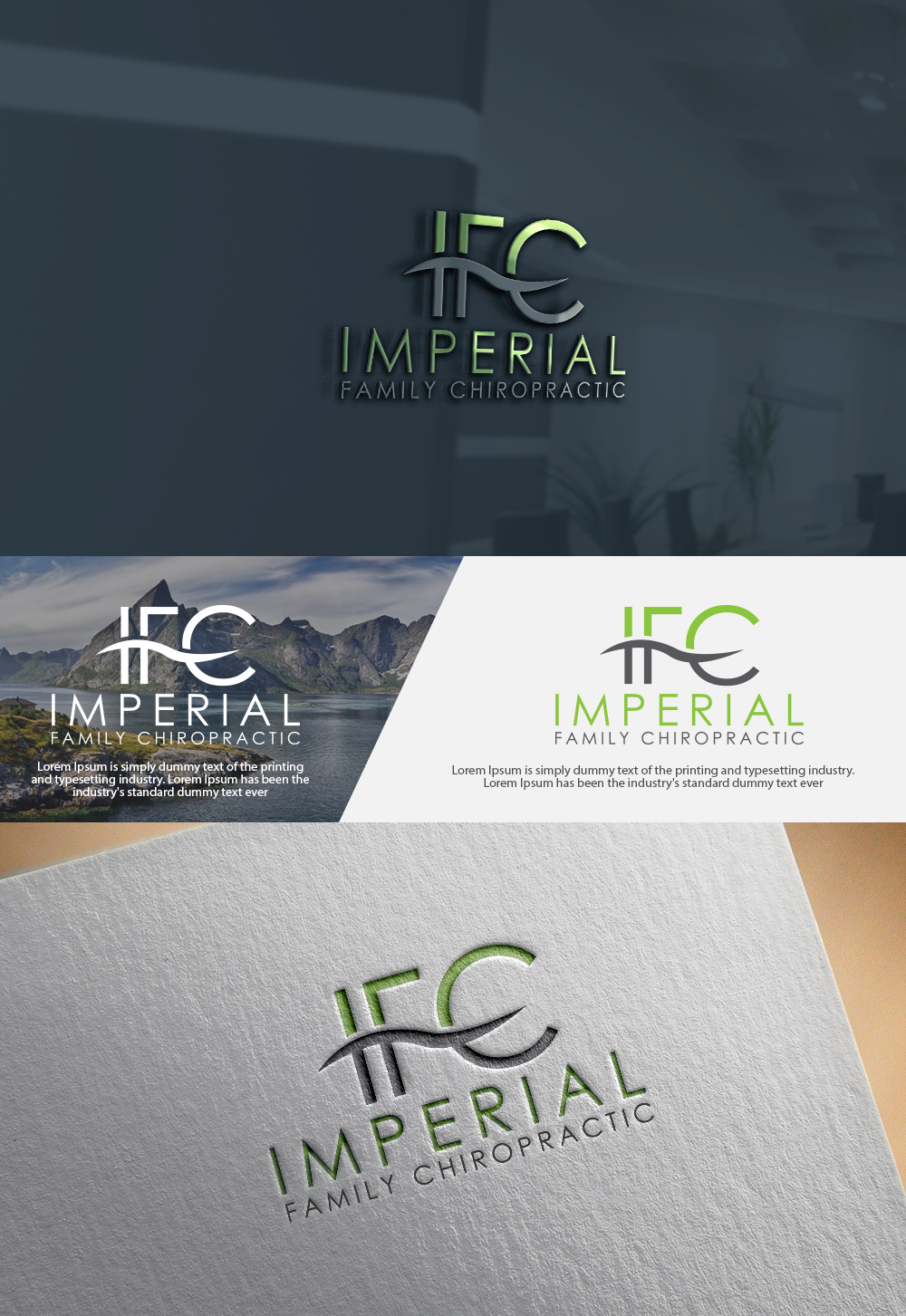 Logo Design by G.D boX for Imperial Family Chiropractic | Design: #13131906