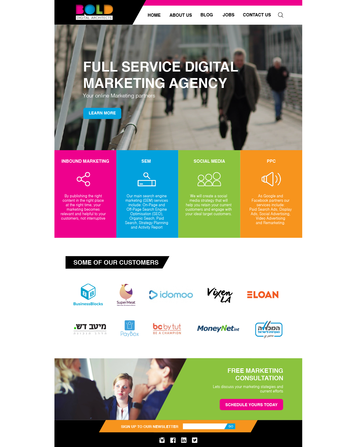 Web Design by Dare to Fly for Bold Digital Architects | Design #12905795