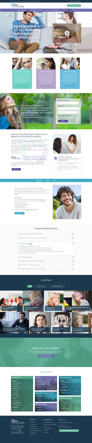 Home & Landing Page REDESIGN needed for Psychology Group