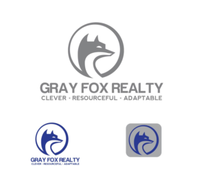 Gray Fox Realty Clever, Resourceful, Adaptable | Logo-Design von renderman