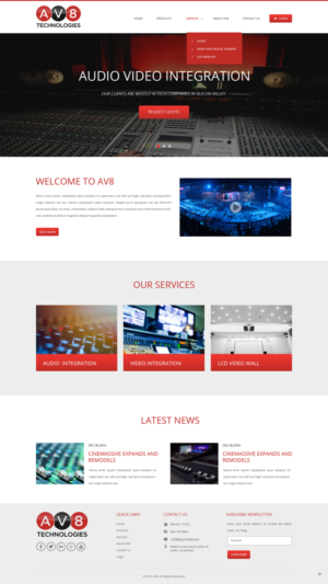 Diseño Wordpress por pb para AV8 Technologies | Diseño: #12926062