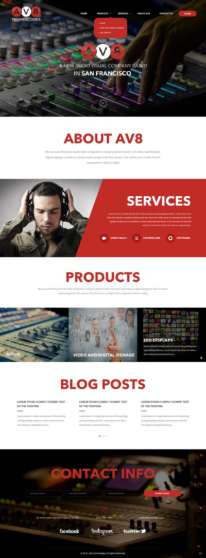Diseño Wordpress por pb para AV8 Technologies | Diseño: #12926063