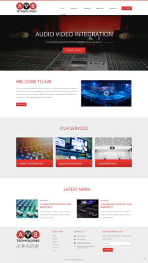 Diseño Wordpress por pb para AV8 Technologies | Diseño: #12926066