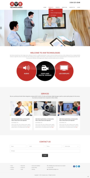 Diseño Wordpress por pb para AV8 Technologies | Diseño: #12926089