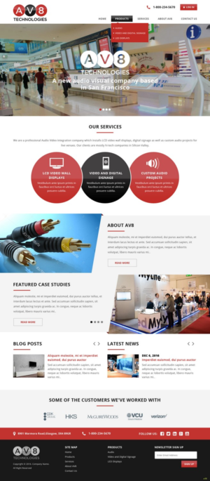 Diseño Wordpress por pb para AV8 Technologies | Diseño: #12927244