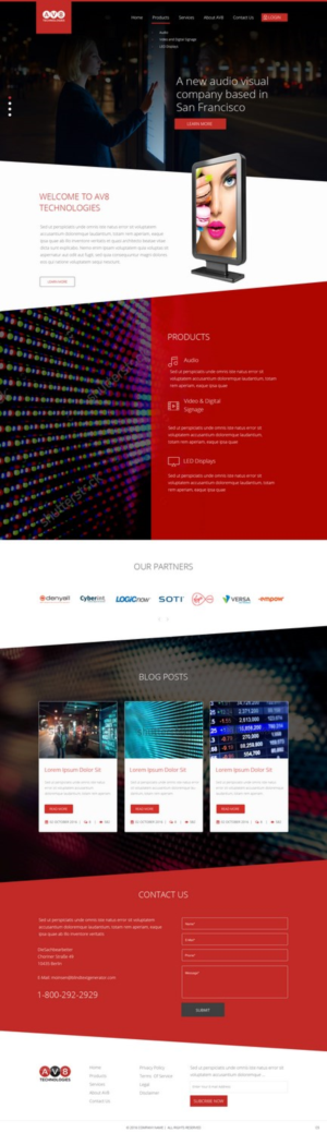 Diseño Wordpress por pb para AV8 Technologies | Diseño: #12938170