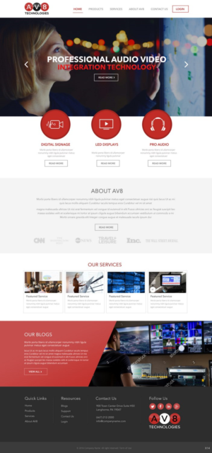 Diseño Wordpress por pb para AV8 Technologies | Diseño: #12938171