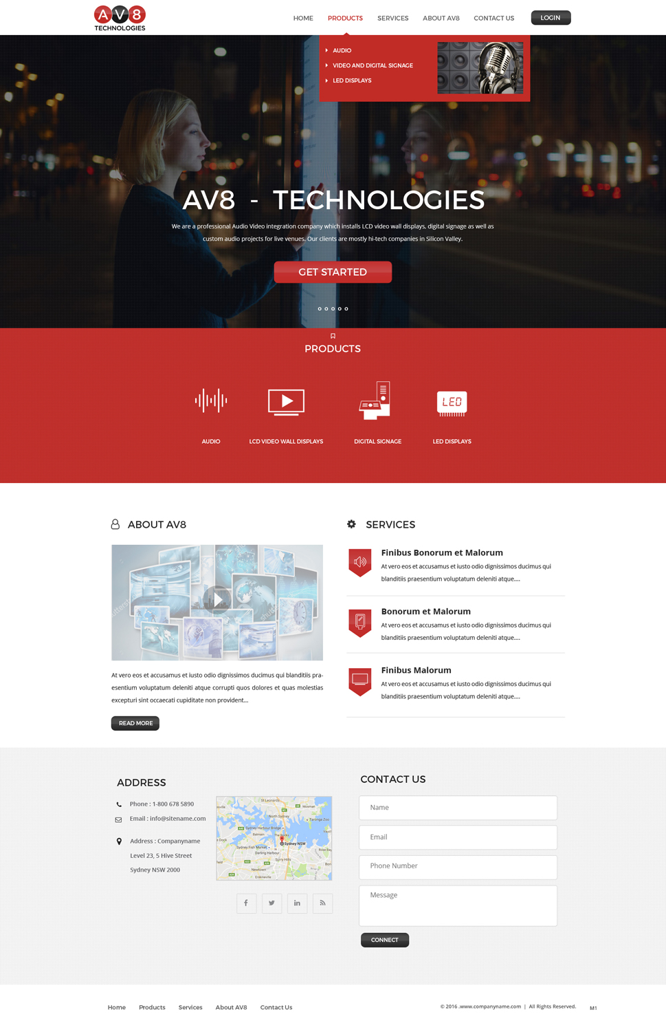 Wordpress Design by pb for AV8 Technologies | Design #12938172