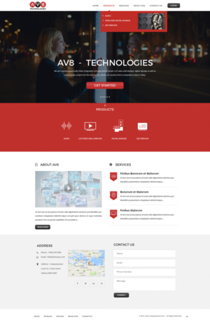 Diseño Wordpress por pb para AV8 Technologies | Diseño: #12938172