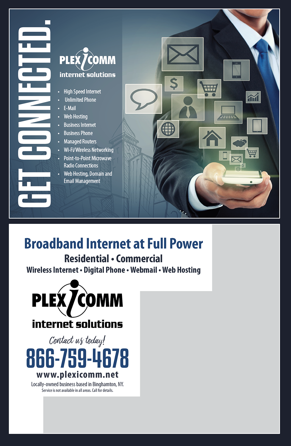 E Unlimited Home Design Part - 43: Postcard Design By Whalen For Fiber To The Home - Design #12883091