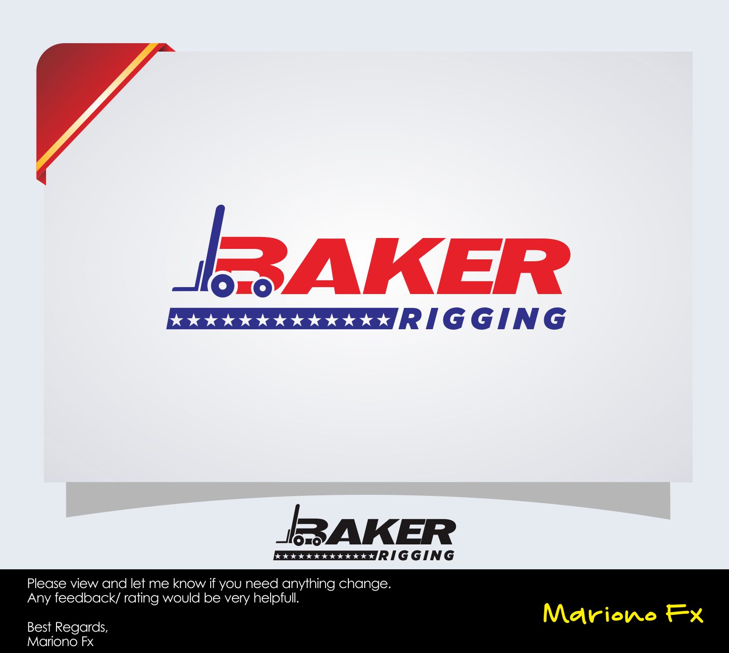 Logo Design by Mariono Fx for Baker Rigging | Design #12915105