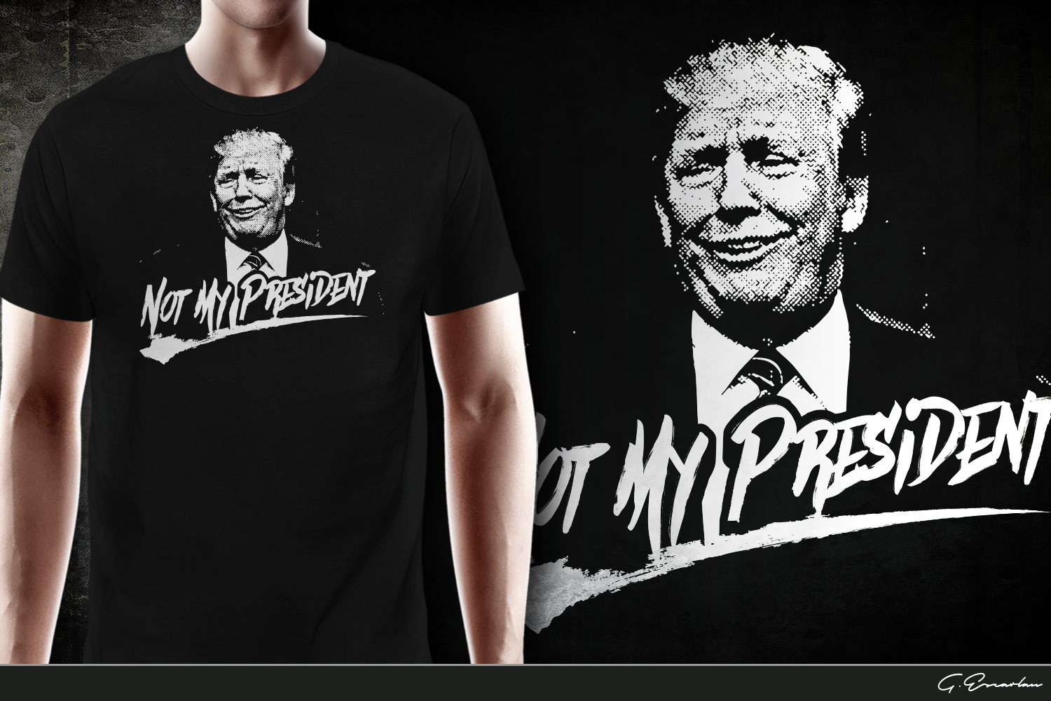 T-Shirt-Design von gekgrfx für No Trump Nation | Design #12901243