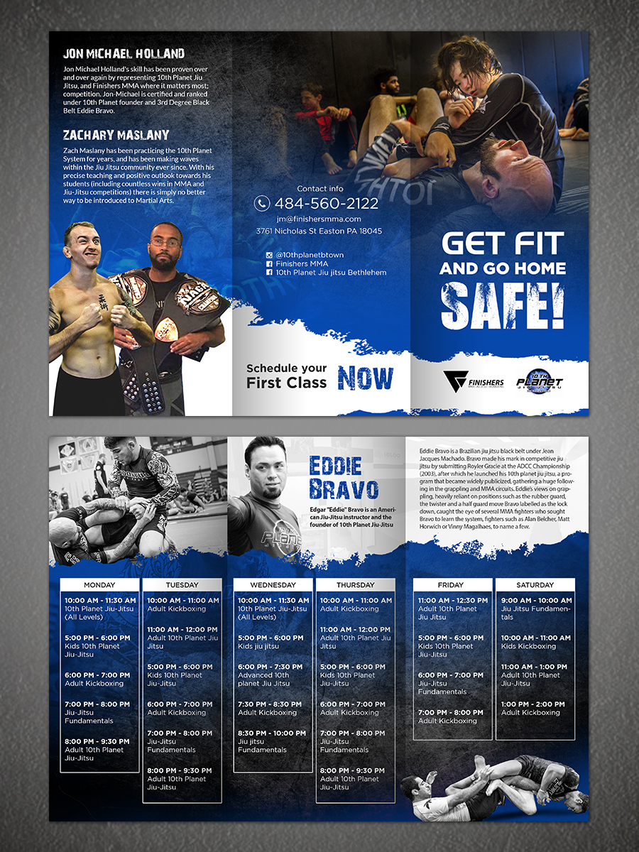 Brochure Design by creative.bugs for Finishers MMA | Design #12882969