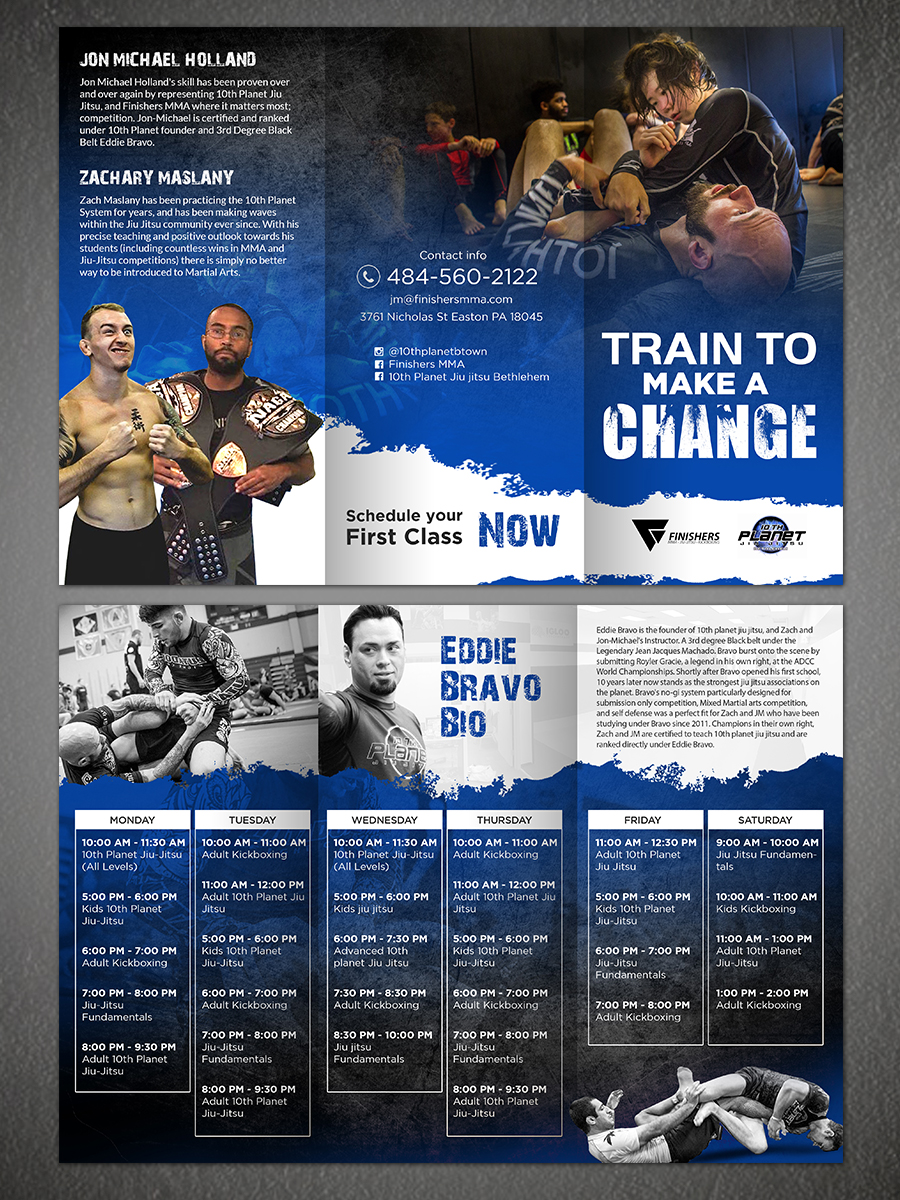 Brochure Design by creative.bugs for Finishers MMA | Design #12931522