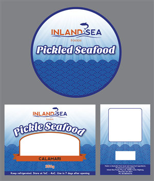 Seafood Retailer requires varies packaging labels | Design Emballage par Pinky 
