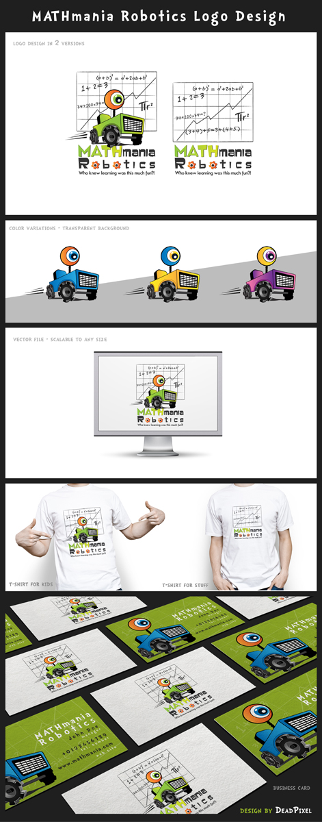 Design de Logo par deadPixel pour MATHmania Robotics | Design : #2479683