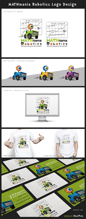 Design de Logo par deadPixel pour MATHmania Robotics | Design : #2479683