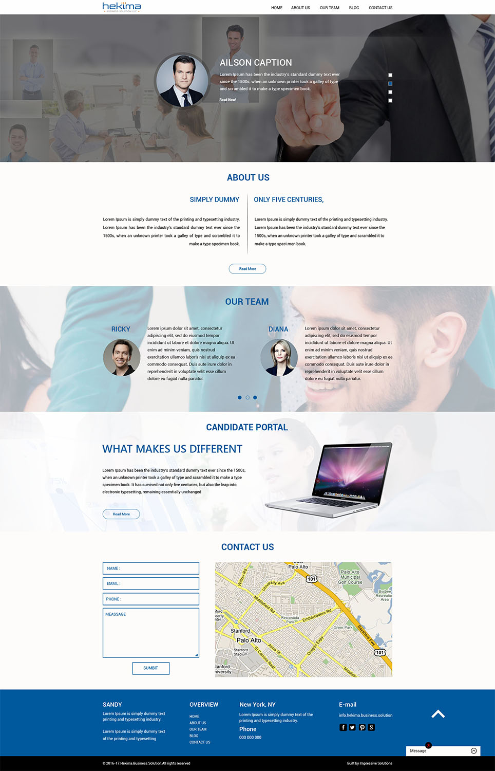 Wordpress Design by Impressive Solutions for this project | Design #12937971