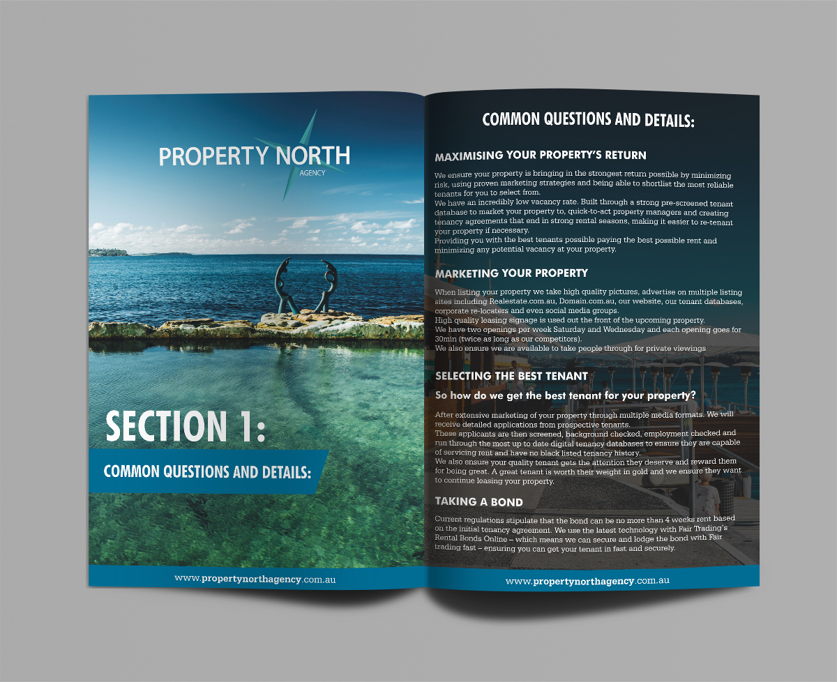 Broschüren-Design von ecorokerz für Property North Agency | Design #12880343