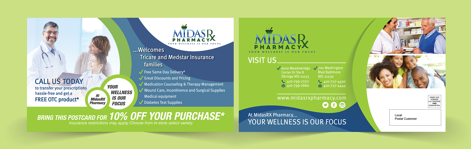Design de Brochure par Iwana Ioana pour MidasRx Pharmacy | Design #12983109