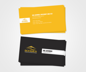 Visitenkarten-Design von Noor Ashraf für Bohmer Homes and Renovations  | Design #14320428