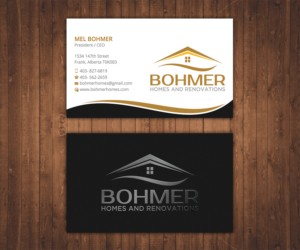Visitenkarten-Design von Stylez Designz für Bohmer Homes and Renovations  | Design: #14366636
