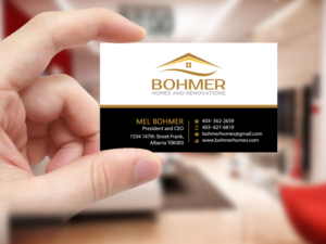 Business Card Design by Creations Box 2015 for Bohmer Homes and Renovations  | Design: #14277961