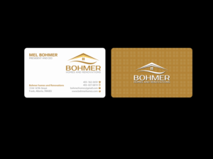 Business Card Design by Creations Box 2015 for Bohmer Homes and Renovations  | Design: #14277966