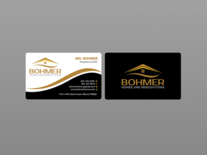 Visitenkarten-Design von Creations Box 2015 für Bohmer Homes and Renovations  | Design: #14277970