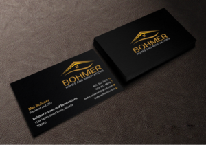Business Card Design by Creations Box 2015 for Bohmer Homes and Renovations  | Design: #14281631