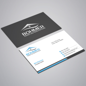 Business Card Design by Right_D for Bohmer Homes and Renovations  | Design: #14263155