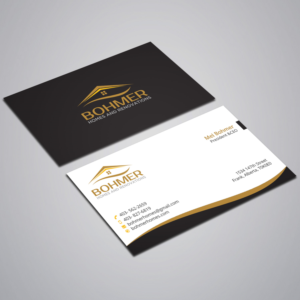 Business Card Design by Right_D for Bohmer Homes and Renovations  | Design: #14263668