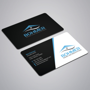 Business Card Design by Right_D for Bohmer Homes and Renovations  | Design: #14263975