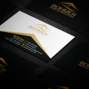 Business Card Design by Right_D for Bohmer Homes and Renovations  | Design: #14263977