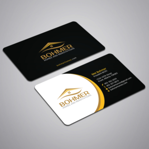 Business Card Design by Right_D for Bohmer Homes and Renovations  | Design: #14275379