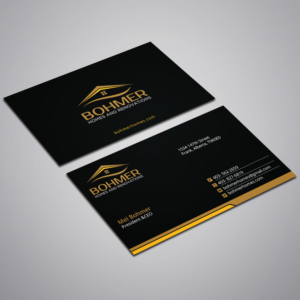 Business Card Design by Right_D for Bohmer Homes and Renovations  | Design: #14275465