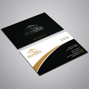 Business Card Design by Right_D for Bohmer Homes and Renovations  | Design: #14296818