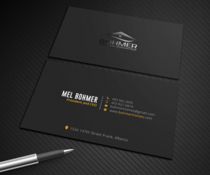 Business Card Design by Graphic Flame for Bohmer Homes and Renovations  | Design: #14352221