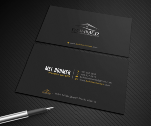 Business Card Design by Graphic Flame for Bohmer Homes and Renovations  | Design: #14352222