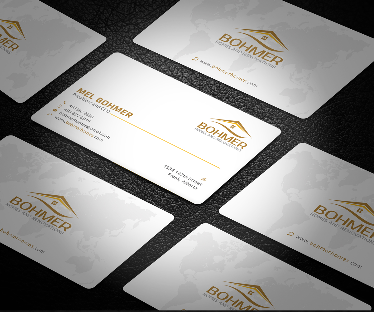 Business Card Design by Graphic Flame for Bohmer Homes and Renovations  | Design #14352233