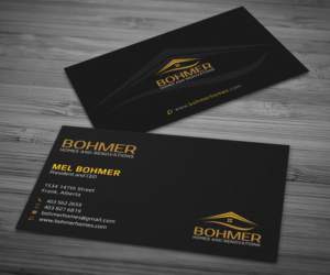 Business Card Design by Graphic Flame for Bohmer Homes and Renovations  | Design: #14352254
