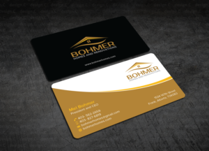 Business Card Design by design_C. for Bohmer Homes and Renovations  | Design: #14343891