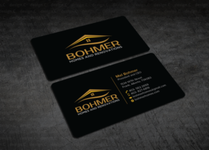 Business Card Design by design_C. for Bohmer Homes and Renovations  | Design: #14365604