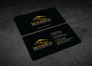 Business Card Design by design_C. for Bohmer Homes and Renovations  | Design: #14365605