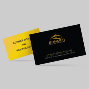 Business Card Design by e-graphics for Bohmer Homes and Renovations  | Design: #14251657