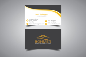 Business Card Design by promax58 for Bohmer Homes and Renovations  | Design: #14274411