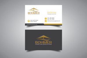 Business Card Design by promax58 for Bohmer Homes and Renovations  | Design: #14274457