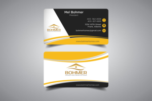 Business Card Design by promax58 for Bohmer Homes and Renovations  | Design: #14328236