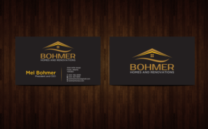 Visitenkarten-Design von Cun für Bohmer Homes and Renovations  | Design #14331833